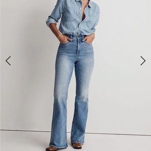 Madewell Petite Curvy Perfect Vintage Flare Jeans Delavan Wash